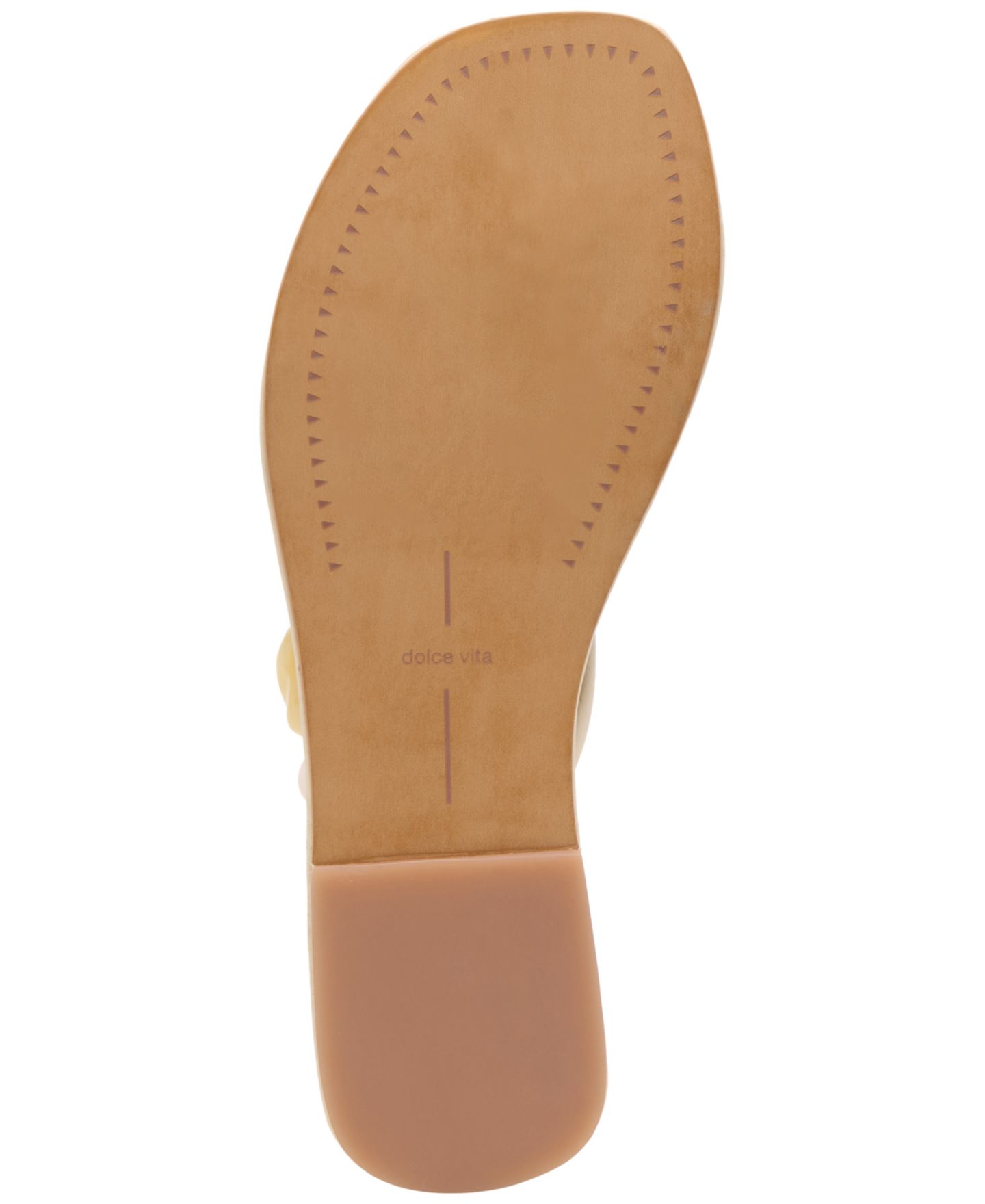 Женские сандалии Dolce Vita Cely Embellished Thong Flip-Flop, цвет: Слоновая кость кожаный — фото 5