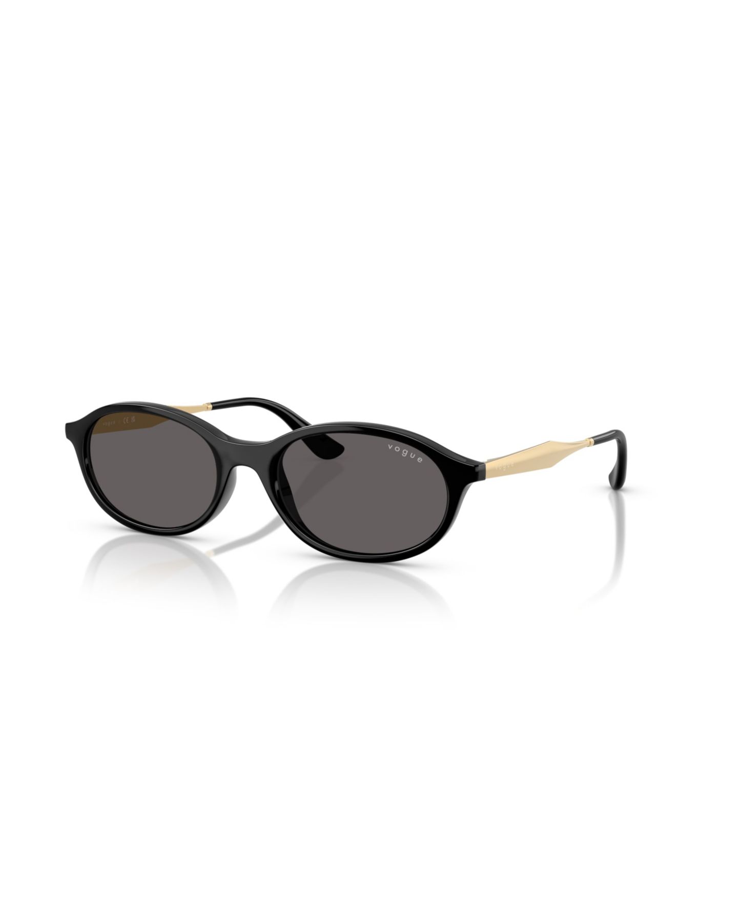 Женские солнцезащитные очки Vogue Eyewear Oval Sunglasses, VO5625S, цвет: Чёрный — фото 1