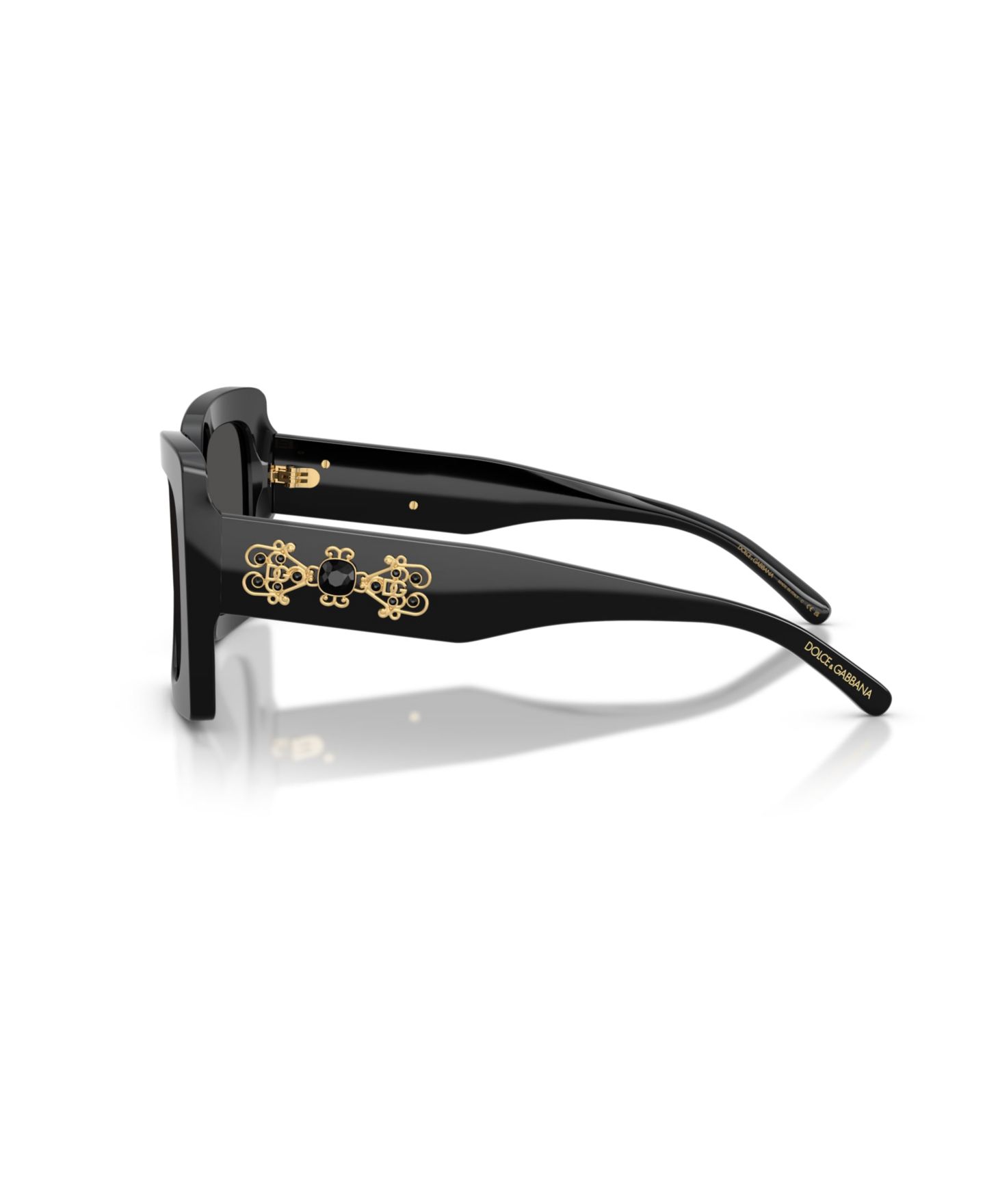 Женские солнцезащитные очки Dolce&Gabbana Square Sunglasses, DG4525B, цвет: Чёрный — фото 5