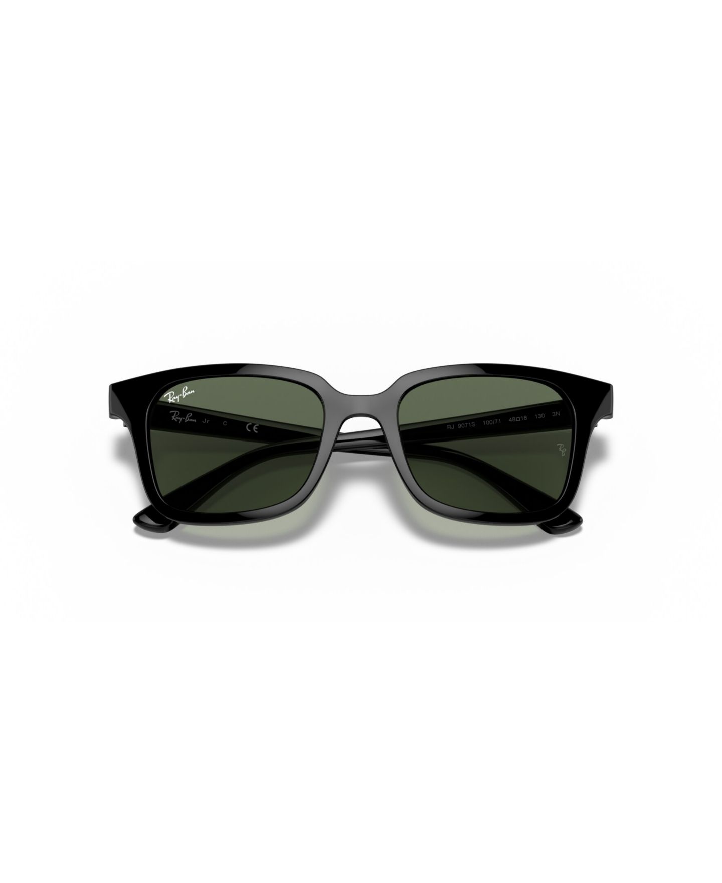 Детские солнцезащитные очки Ray-Ban Jr Square, 0RJ9071S (Ages 7-10), цвет: Чёрный — фото 5