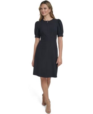 Women's Puff-Sleeve Short Dress