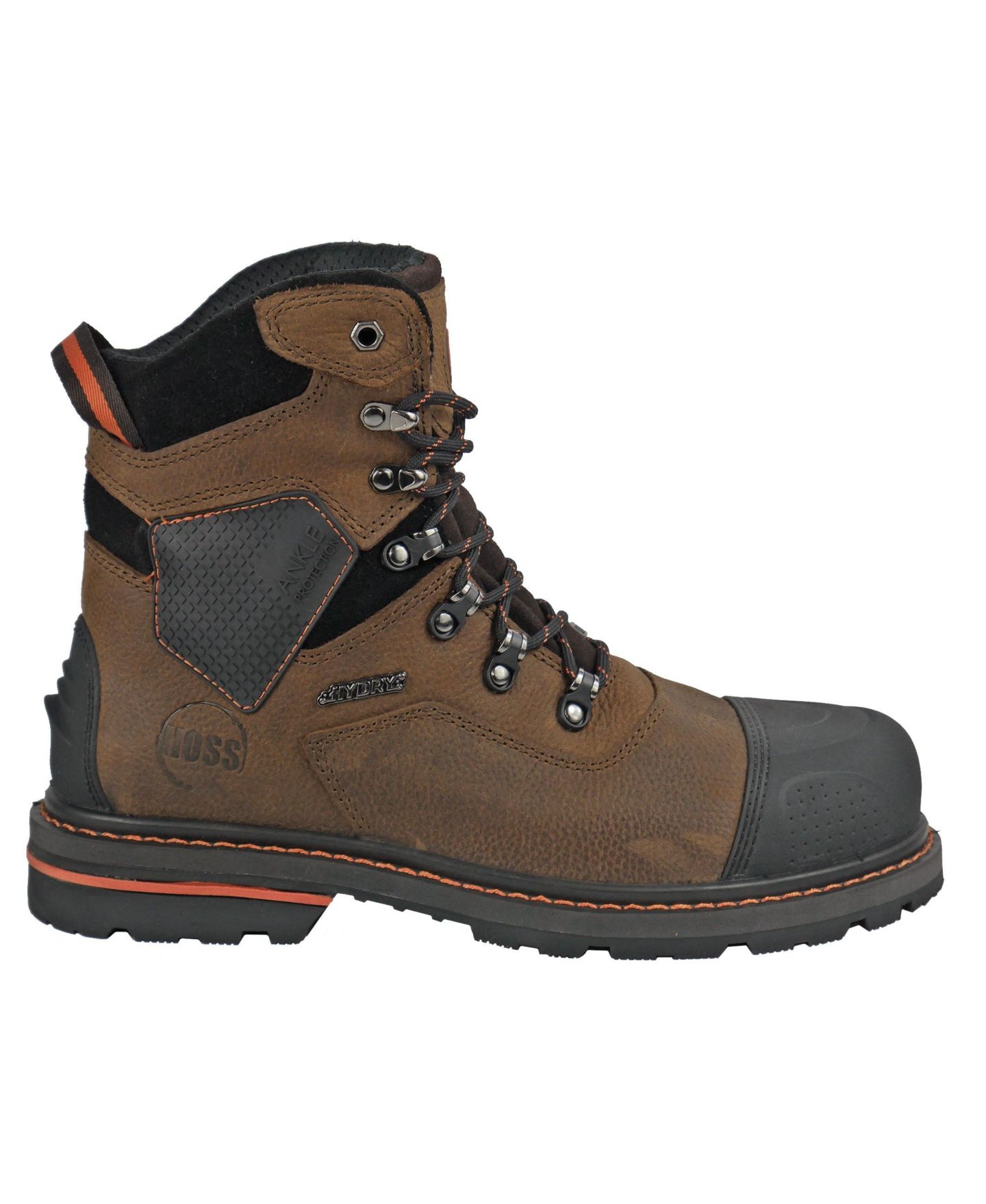 Мужские ботинки Hoss Boot Company Range 6 Inch Composite Toe Work Boot, цвет: Коричневый — фото 2