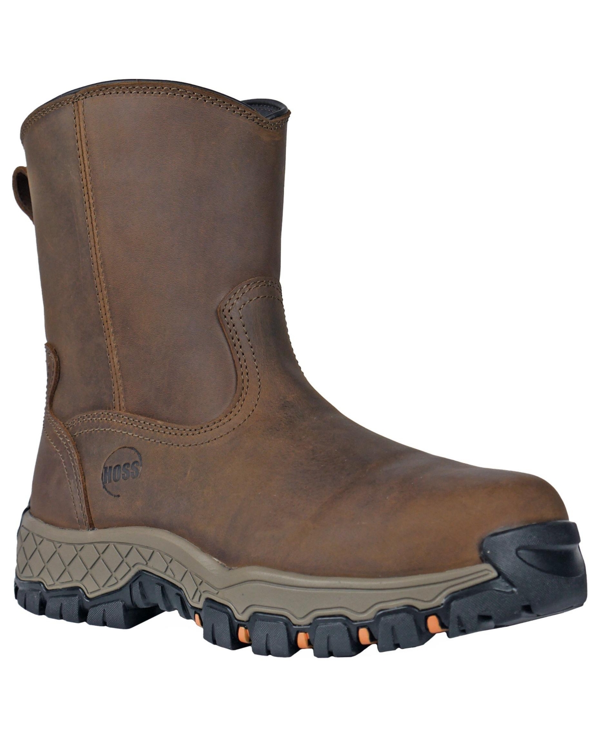 Hoss Boot Company Men's Hoss Recon 8 Inch Composite Toe Side Zip Work Boot - Brown