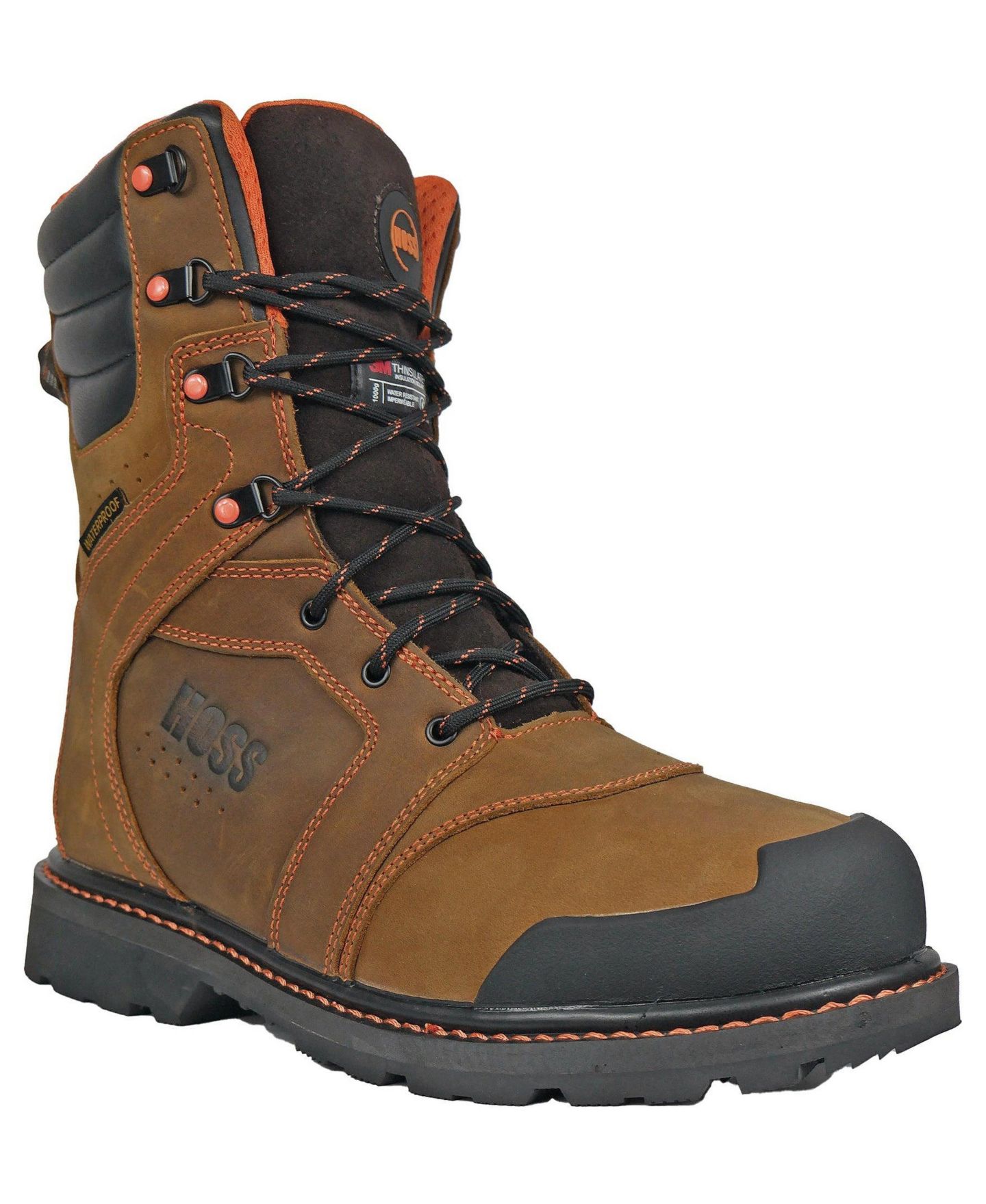 Мужские ботинки Hoss Boot Company Clash Soft Toe Insulated Work Boots, цвет: Коричневый — фото 1