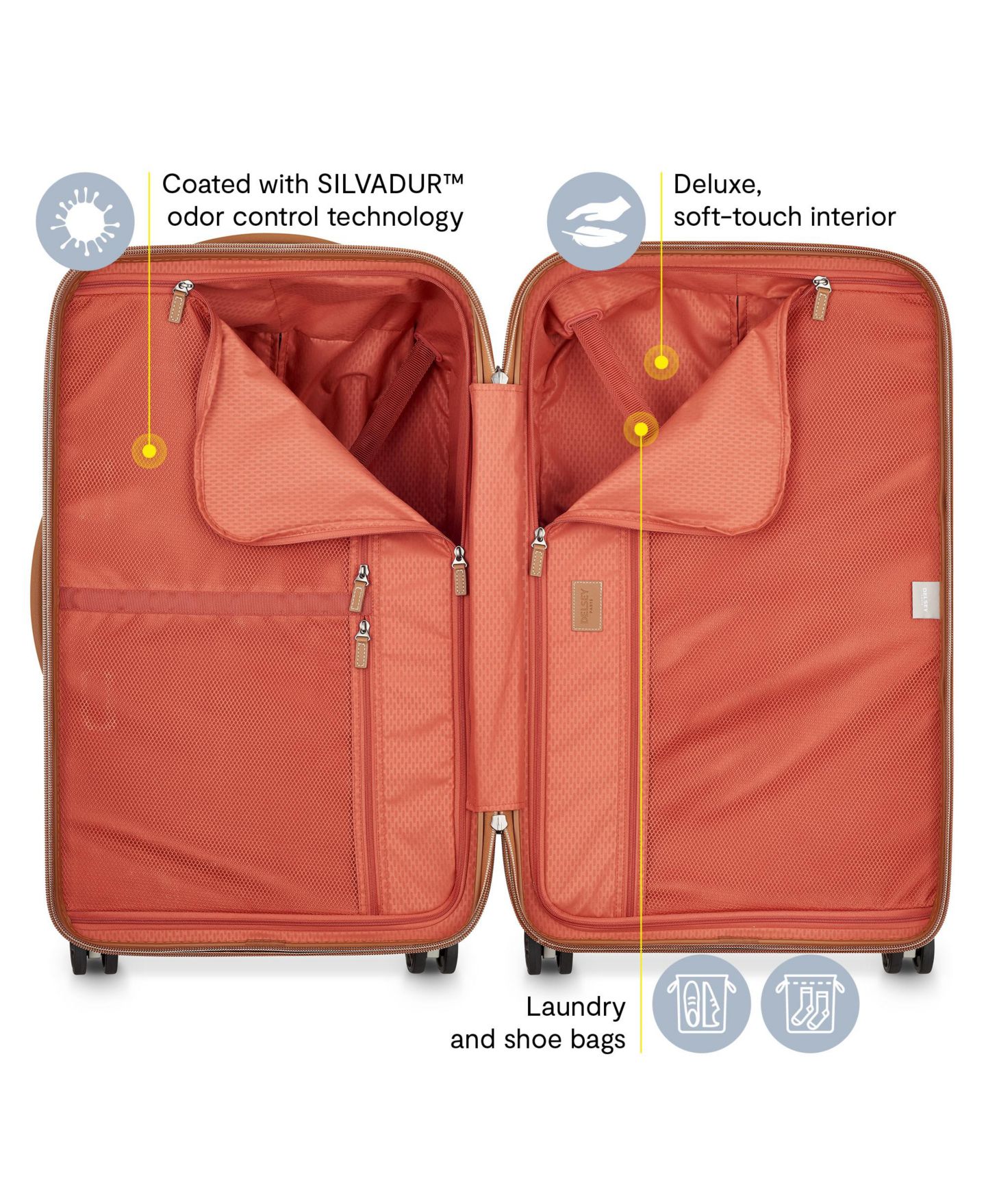 Чемодан Delsey Paris Delsey Chatelet Air 2.0 Large Check-in Spinner, цвет: Ангора — фото 3