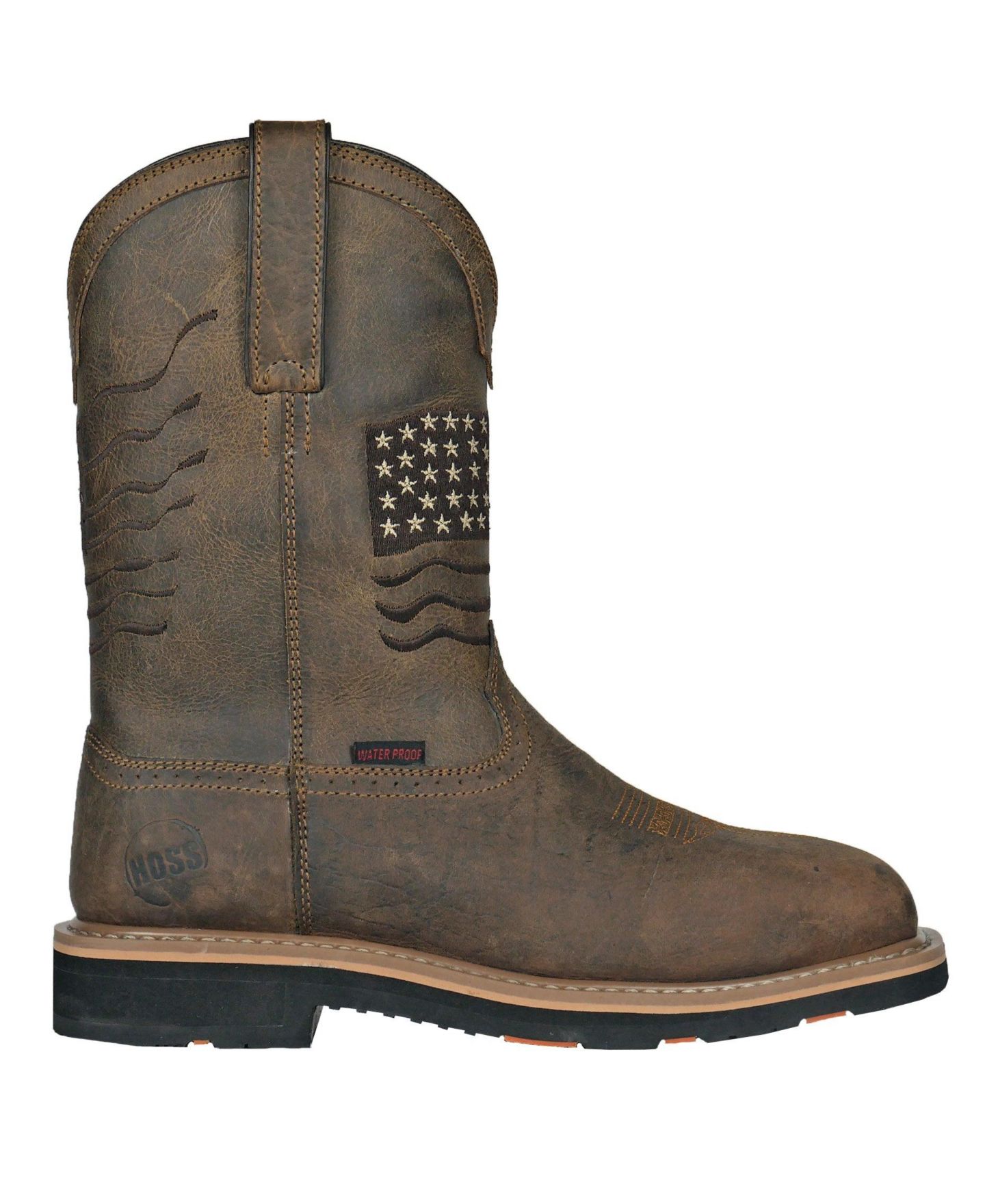 Мужские ботинки Hoss Boot Company Rushmore Soft Toe Puncture Resistant Work Boot, цвет: Коричневый — фото 2