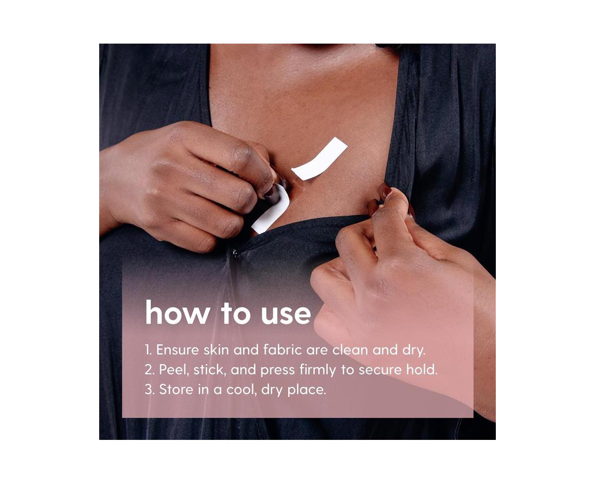 M3 Naturals Women's Invisible Double-Sided Fashion Tape | Clear Body & Clothing Tape Clothing Tape to Keep Clothes in Place| 100 Count