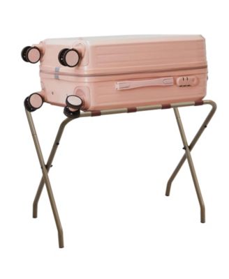 Folding Luggage Rack with Nylon Straps