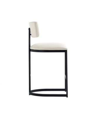 Juno 38.2" Faux Leather Upholstered Counter Stool