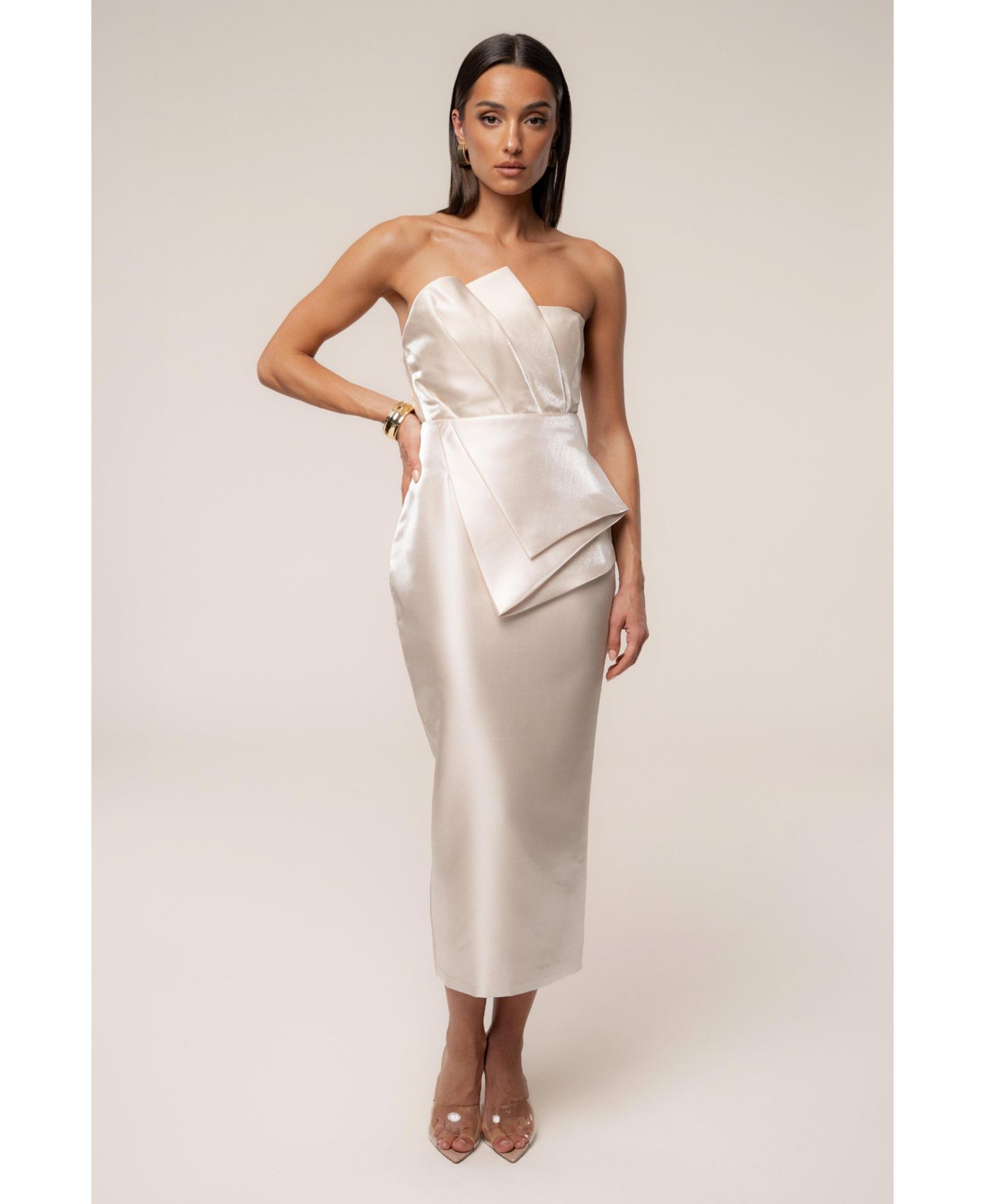 Женский топ JLUXLABEL Gala Pleated, цвет: Розовый — фото 3