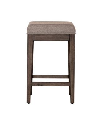 Industies, INC Arrowcreek Upholstered Console Stool in Weathered Stone