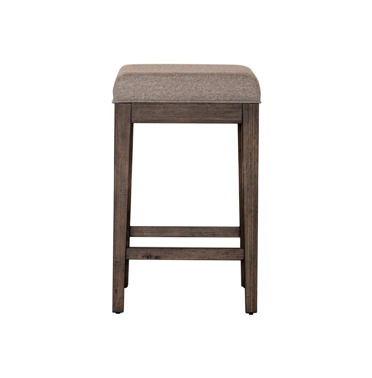 Liberty Furniture Industies, Inc Arrowcreek Upholstered Console Stool in Weathered Stone