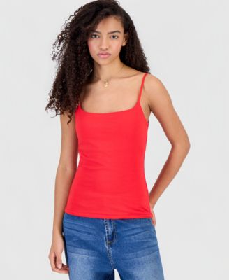 Juniors' Scoop-Neck Bra-Free Cami