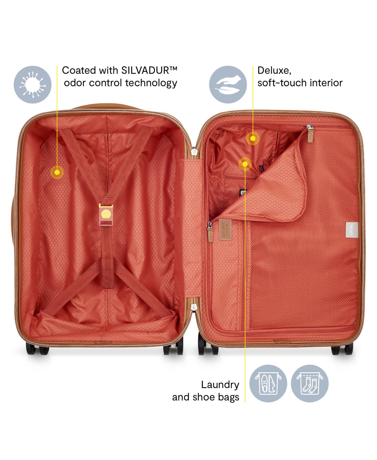 Чемодан Delsey Paris Delsey Chatelet Air 2.0 Carry-On Spinner, цвет: Ангора — фото 3