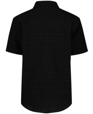 Boys' 8-20 Texture Stripe Woven Short-Sleeve Shirt