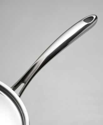 Utsava Tri-Ply Clad Stainless Steel 3.75-Quart Covered Wok