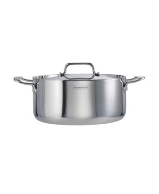 Utsava Tri-Ply Clad Stainless Steel 5-Quart Covered Casserole