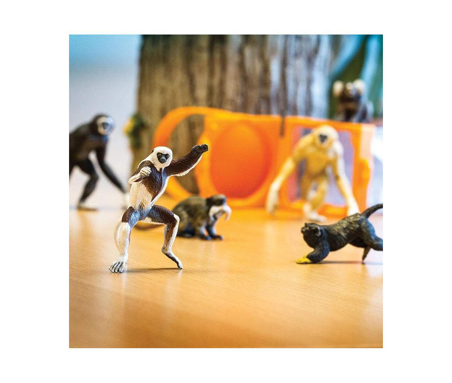 Детские фигурки Safari Ltd. Primates Hand-Painted 9-Piece Figurine Set, от 3 лет — фото 2
