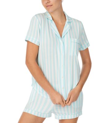 Sleepwear Short-Sleeve Modal Jersey Notch Collar Boxer PJ Set
