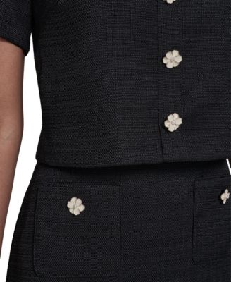 Women's Crewneck Ruffle Hem Dress