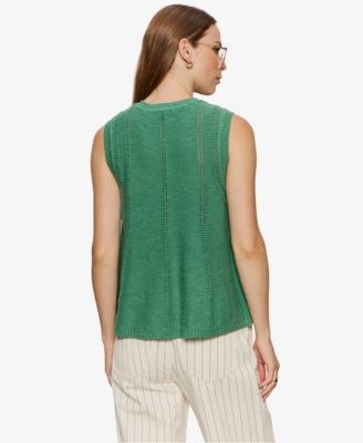 Petite Crewneck Sleeveless Sweater