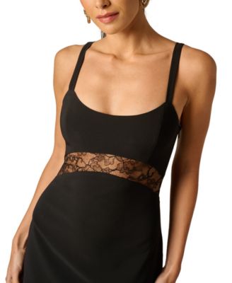 Women's Lace Detail Scoop Neck Dress