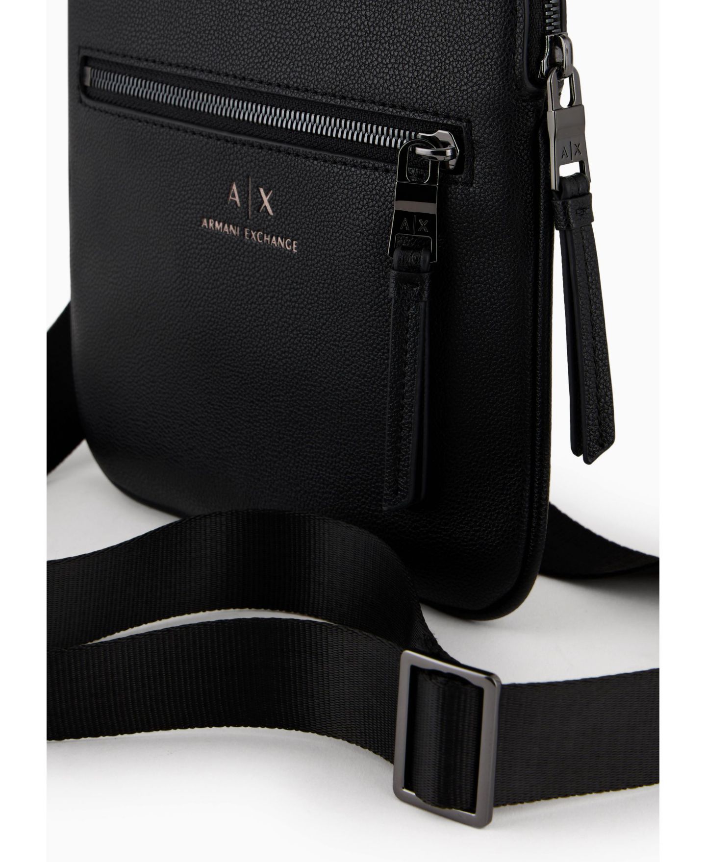 Мужская сумка A|X Armani Exchange Flat External Pocket Crossbody, цвет: Чёрный — фото 3