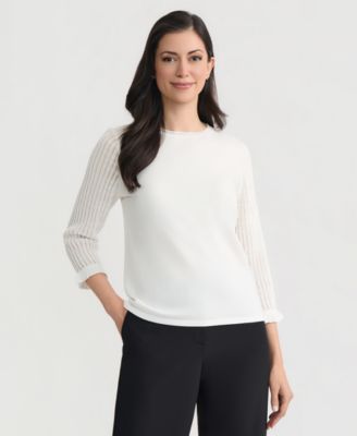Women's Crewneck Pull-On Blouse