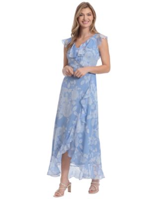 Women's Ruffle Wrap Maxi Dress