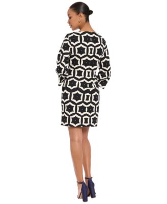 Women's Boatneck Short Sheath Dress