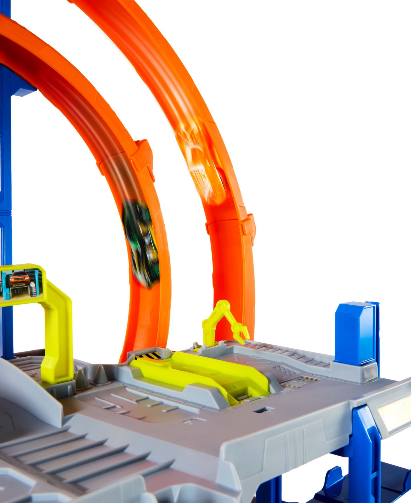 Детский игровой набор Hot Wheels Mega Loop Garage Playset — фото 8