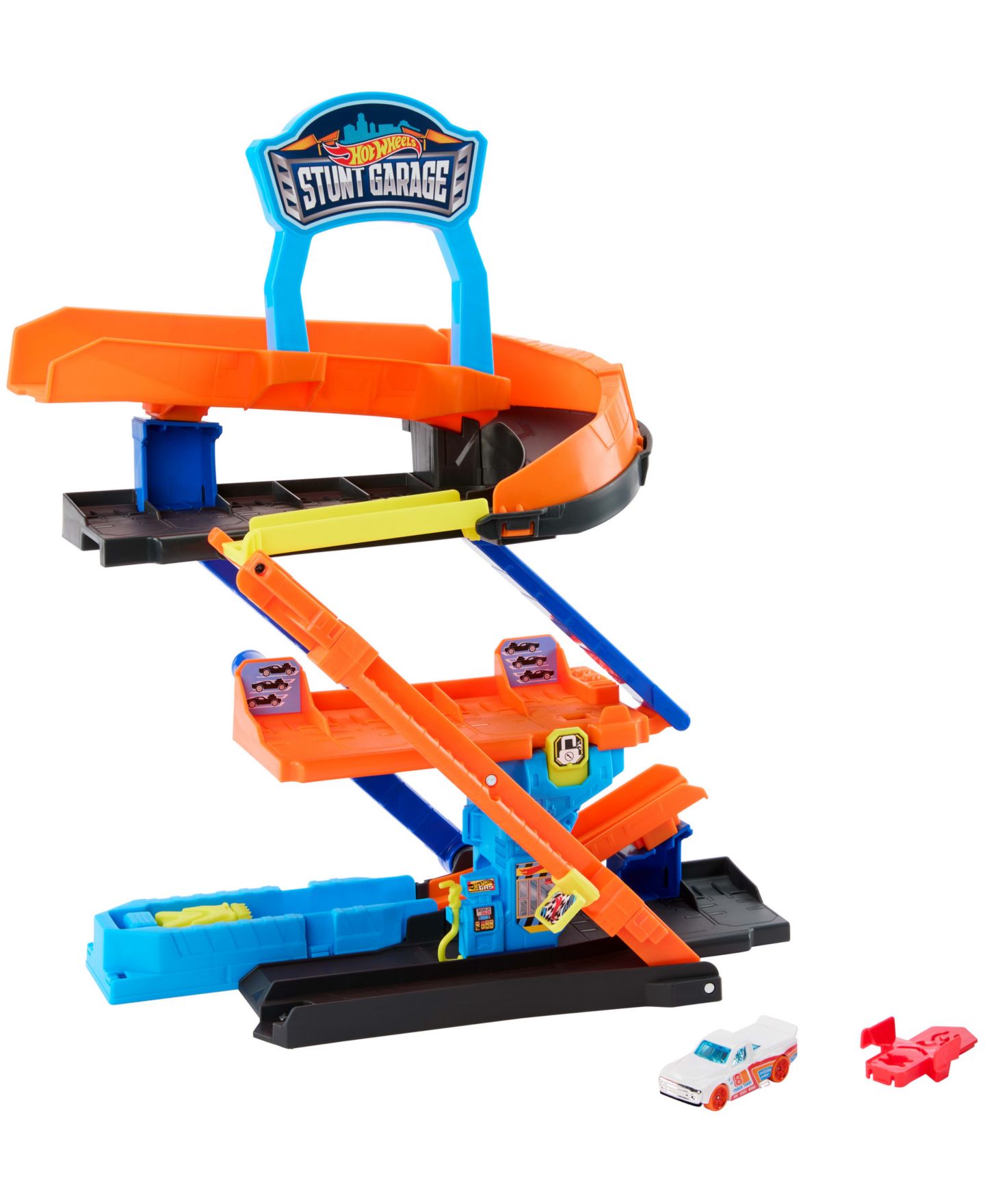 Детский игровой набор Hot Wheels City Transforming Stunt Garage Playset — фото 1