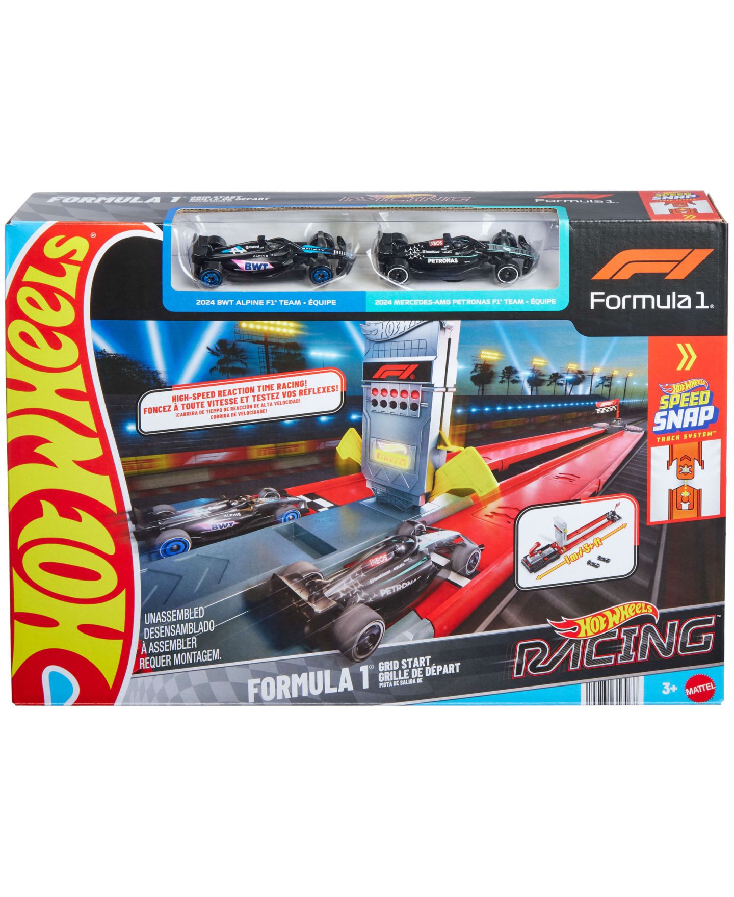 Детские игрушки Hot Wheels 1:64 Scale Formula 1 Grid Start Track Set — фото 6