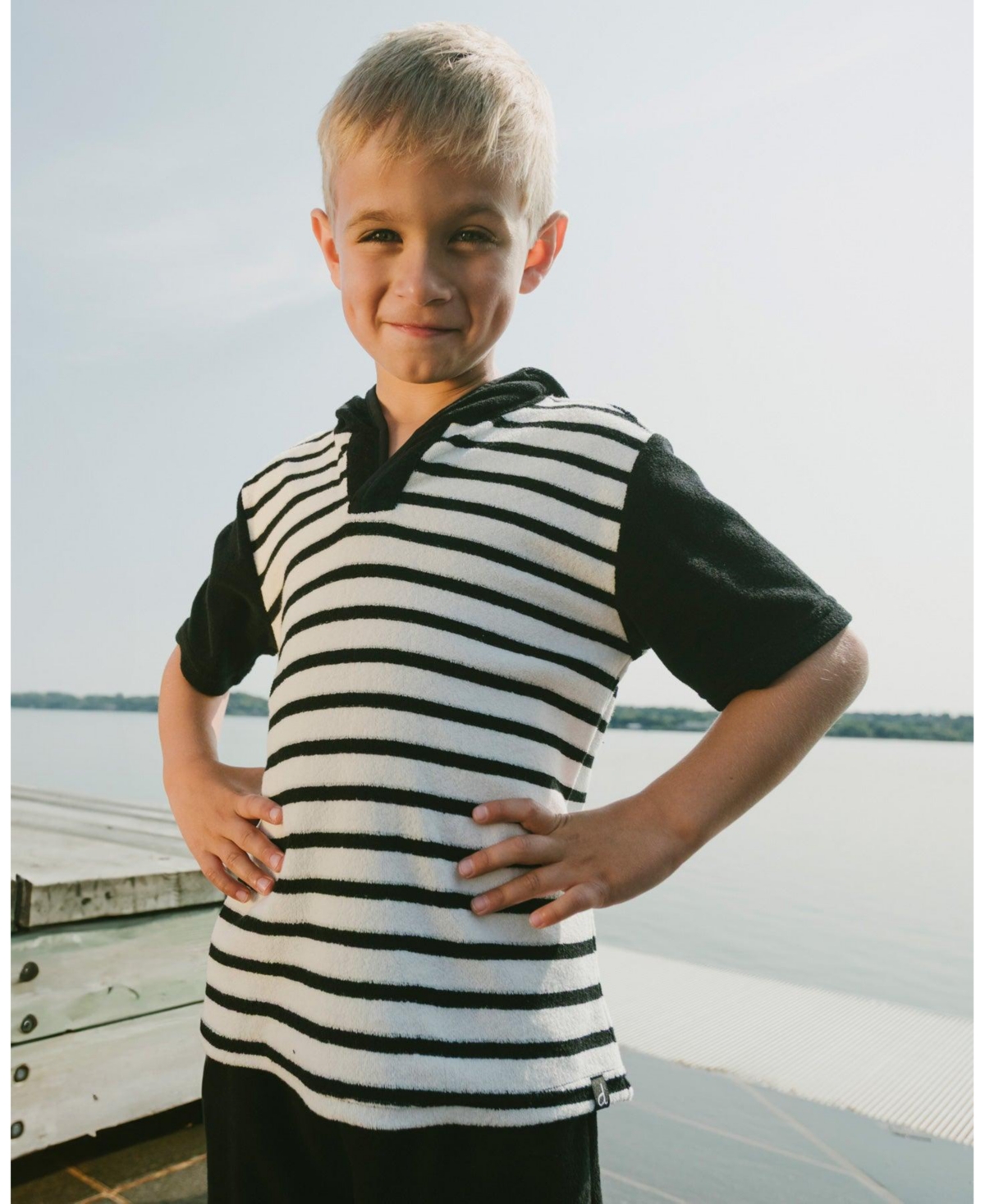 Deux par Big Boys Hooded Terry T-Shirt with Shorts