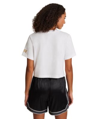 Women's Cropped Basketball Graphic T-Shirt
