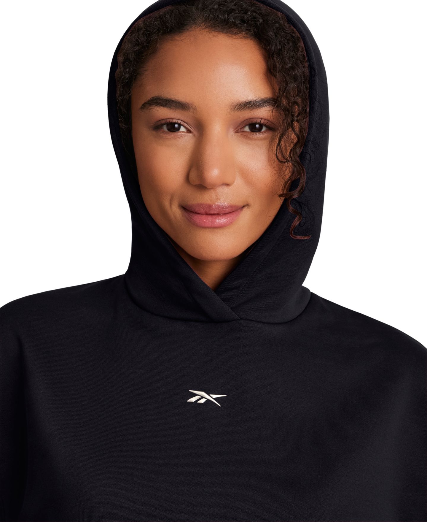 Женское худи Reebok Basketball Stitch Pull-On, цвет: Чёрный — фото 5