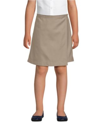 Little Girls School Uniform Solid A Line Tab Skort