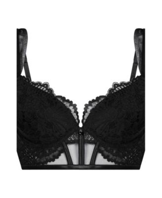 Hunkemoller Women's Whitney Padded Underwired Longline Push-Up Bra