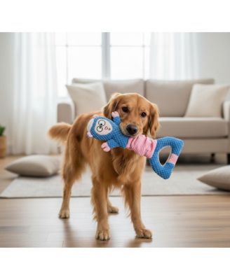 Multi-Functional Sheep Dog Toy with Squeaker & Crinkle, Plush Chew Toy for Puppy Teething