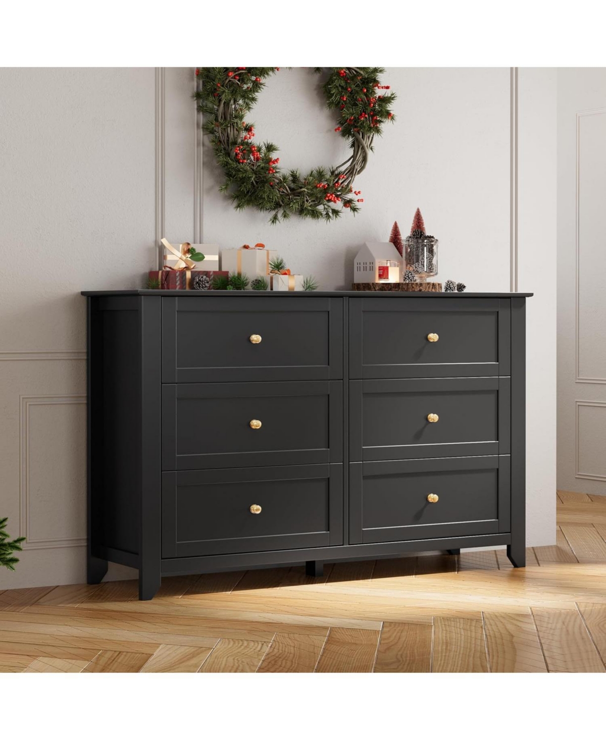 Gaomon Wide 6-Drawer Modern Dresser, Deep Drawers for Bedroom