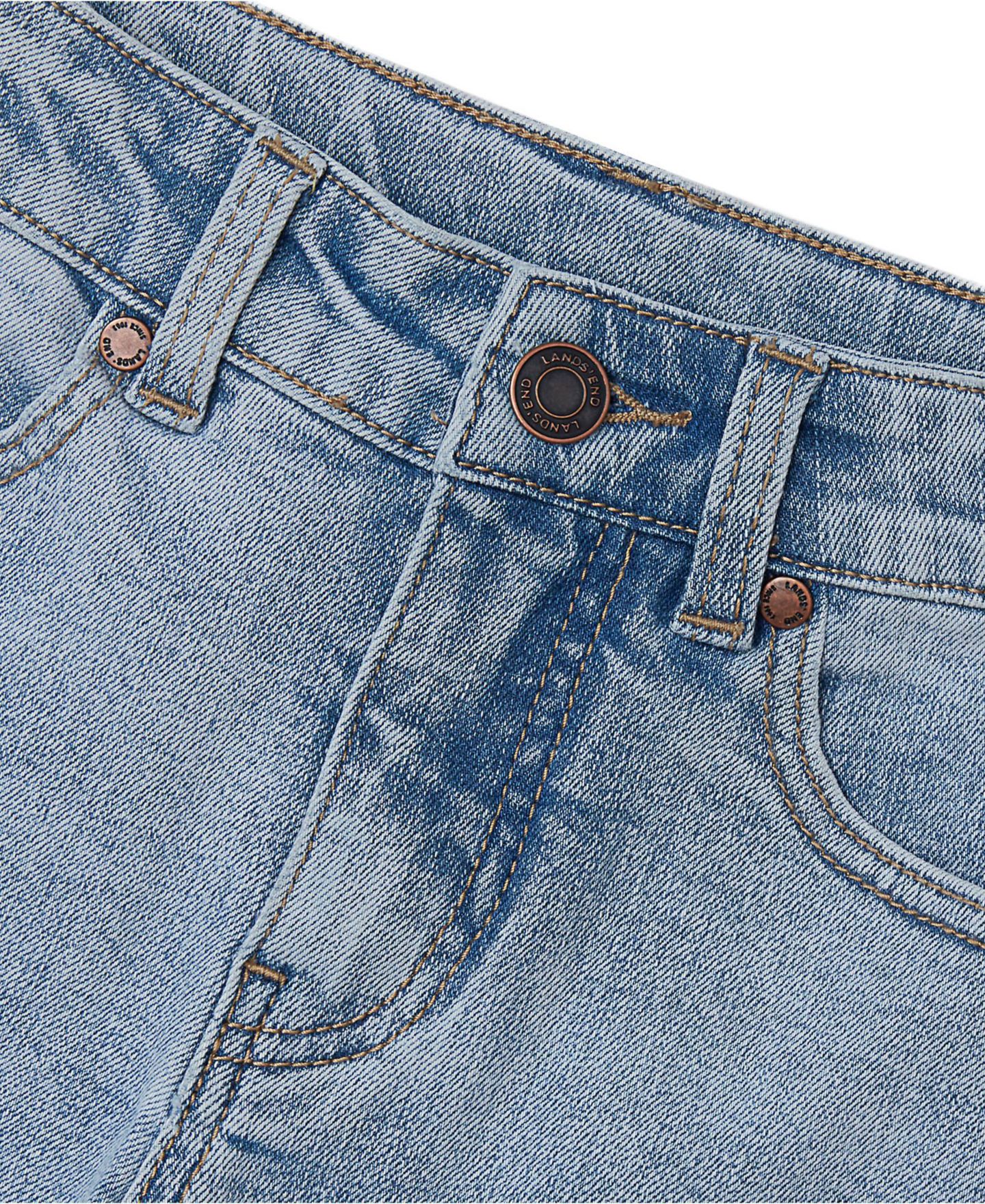 Шорты Lands' End Denim Shorts для мальчиков, цвет: Светлый синий — фото 3