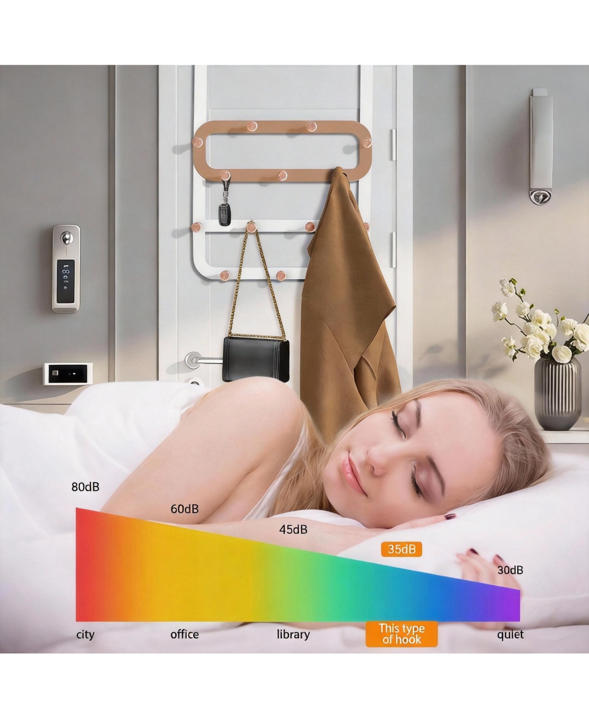 Yigii 14 Hooks Door Rack