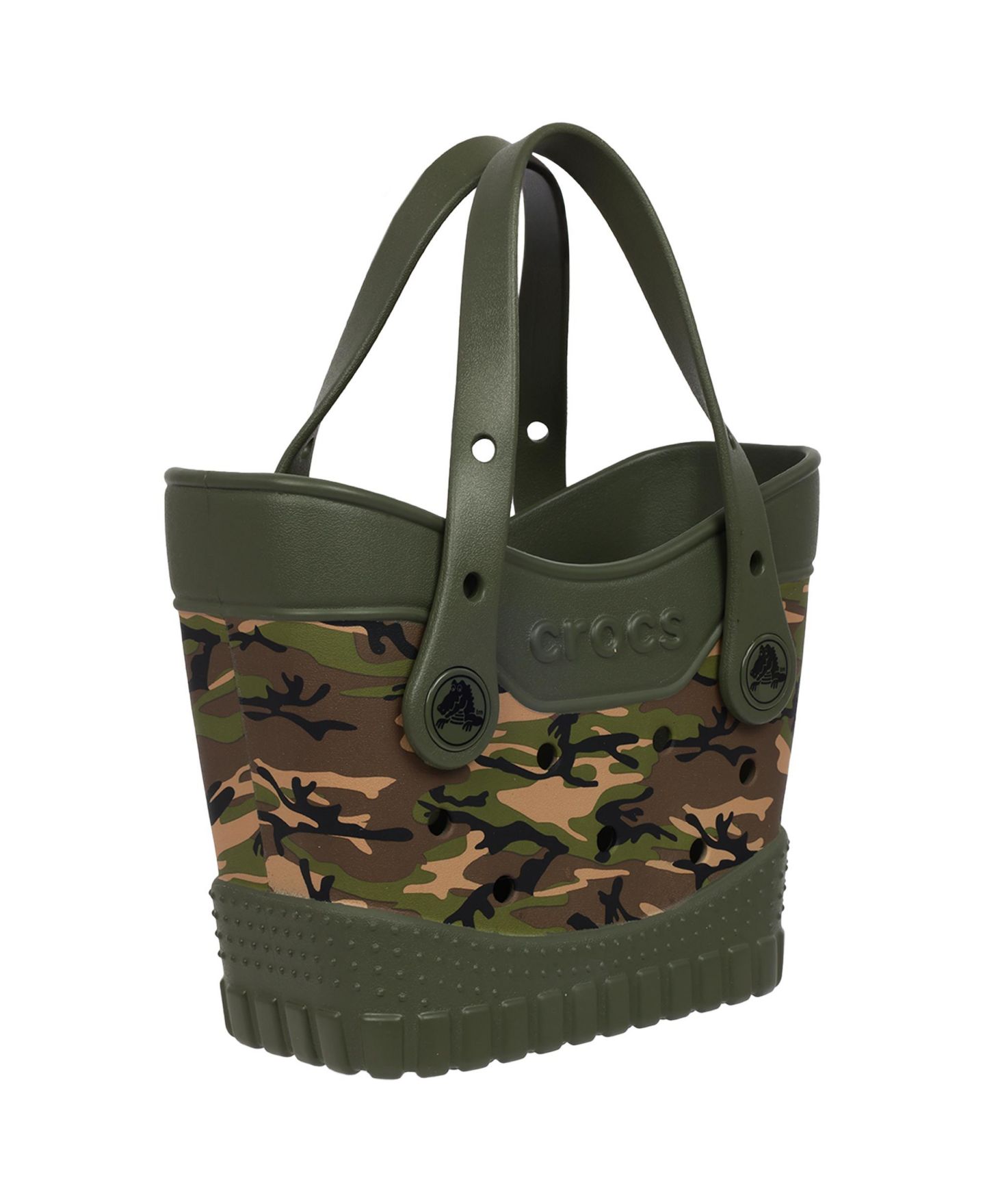 Женская сумка Crocs Micro Classic Camo Tote, цвет: Камуфляжный — фото 2