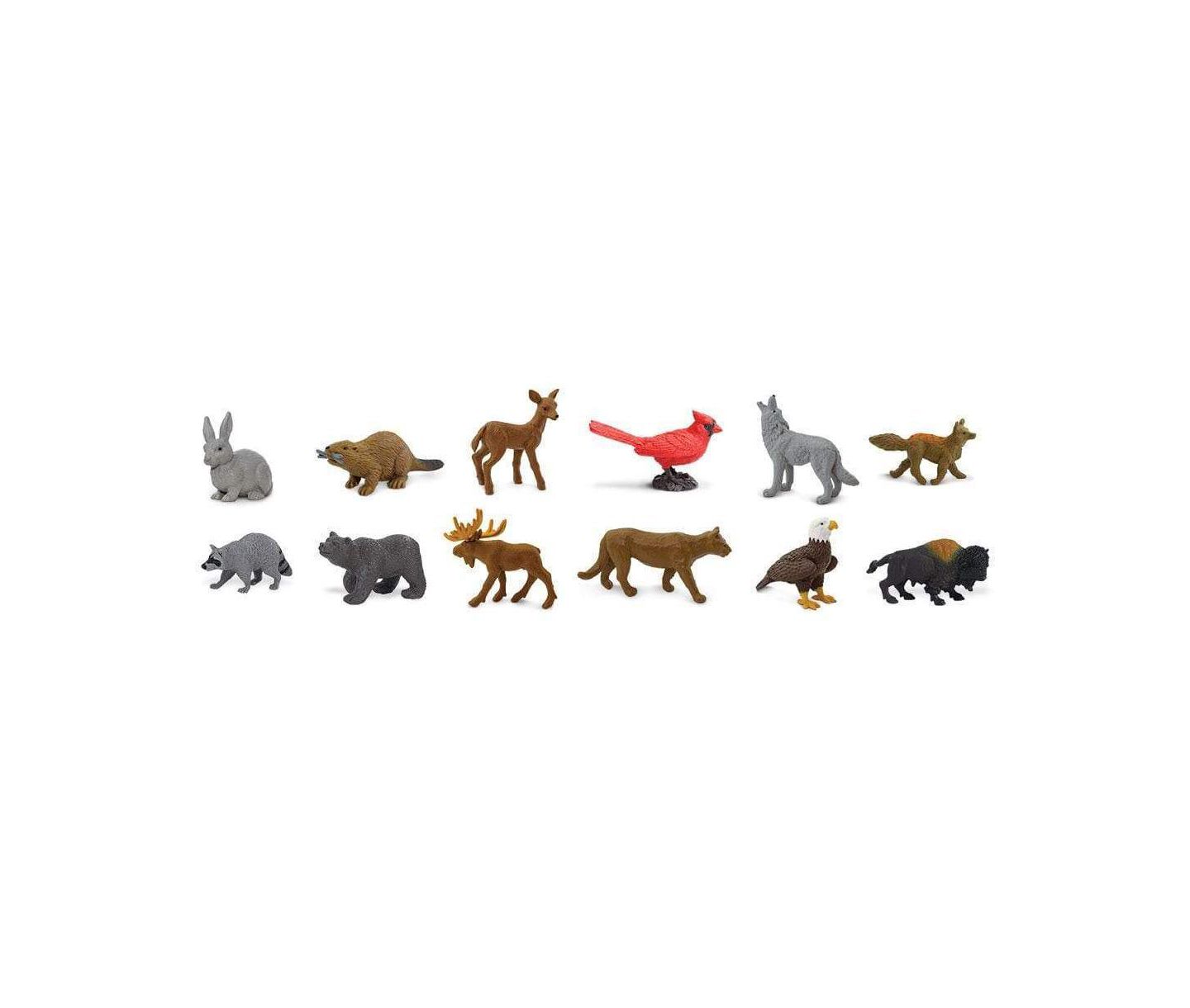 Детские фигурки Safari Ltd. Nature Toob Animal Hand-Painted 12-Piece Figurine Set, от 3 лет — фото 2
