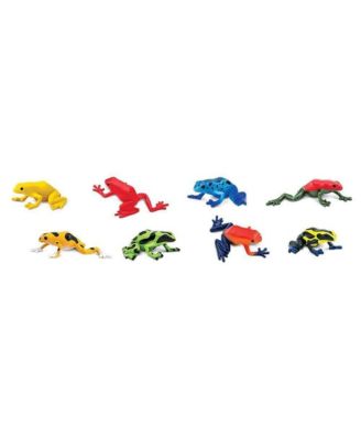 Poison Dart Frogs TOOB – 8-Piece Miniature Frog Figurine Set