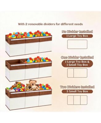 Extra Large Collapsible Storage Chest with Handles for Toys and Clothes