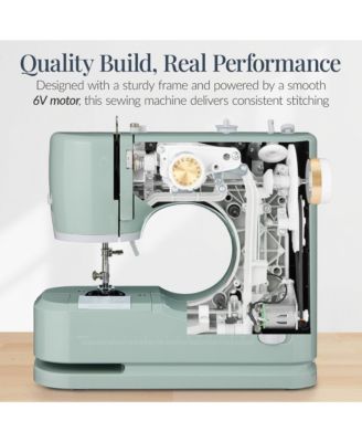 55-Piece Sewing Machine Kit for Beginners, w/ 16 Stitch Patterns, Double Stitching