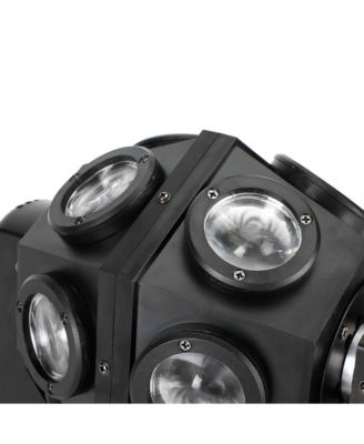 200W Moving Head Stage Light with 12 RGBW LEDs, Unlimited Tilt & DMX512/Sound Control