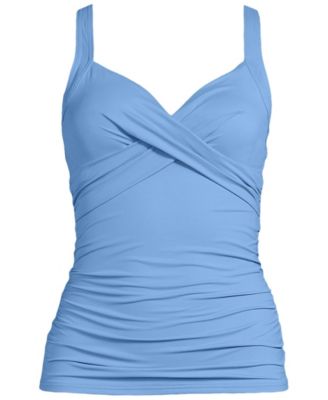 Plus Size Sweetheart Wrap Underwire Tankini Top