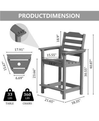 A set of 2 economical bar stools (including the table board)